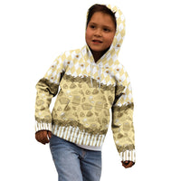 Oktoberfest Bavarian Heritage Kid Hoodie Edelweiss Beer Festival Gold Pattern