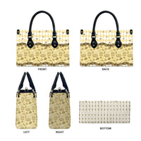 Oktoberfest Bavarian Heritage Leather Bag Edelweiss Beer Festival Gold Pattern