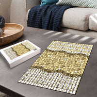 Oktoberfest Bavarian Heritage Puzzle Edelweiss Beer Festival Gold Pattern