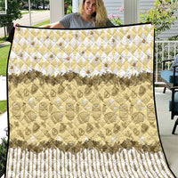 Oktoberfest Bavarian Heritage Quilt Edelweiss Beer Festival Gold Pattern