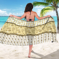 Oktoberfest Bavarian Heritage Sarong Edelweiss Beer Festival Gold Pattern