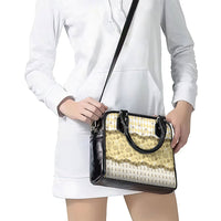 Oktoberfest Bavarian Heritage Shoulder Handbag Edelweiss Beer Festival Gold Pattern