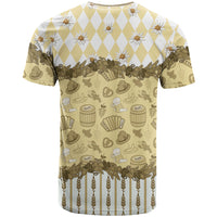 Oktoberfest Bavarian Heritage T Shirt Edelweiss Beer Festival Gold Pattern
