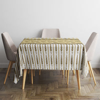 Oktoberfest Bavarian Heritage Tablecloth Edelweiss Beer Festival Gold Pattern