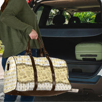 Oktoberfest Bavarian Heritage Travel Bag Edelweiss Beer Festival Gold Pattern