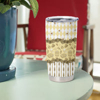 Oktoberfest Bavarian Heritage Tumbler Cup Edelweiss Beer Festival Gold Pattern