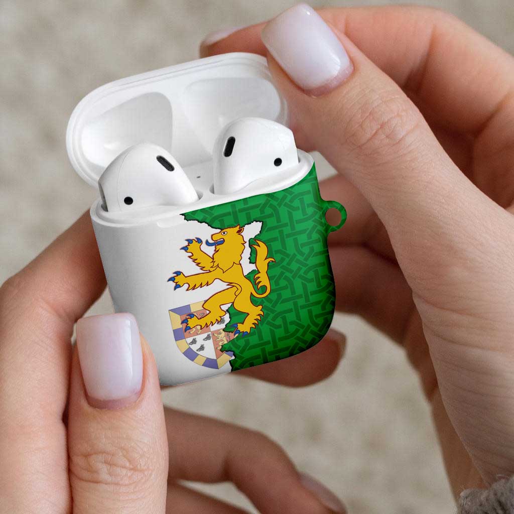 Radnorshire Wales AirPods Case Map and Emblem Celtic Style - Wonder Print Shop