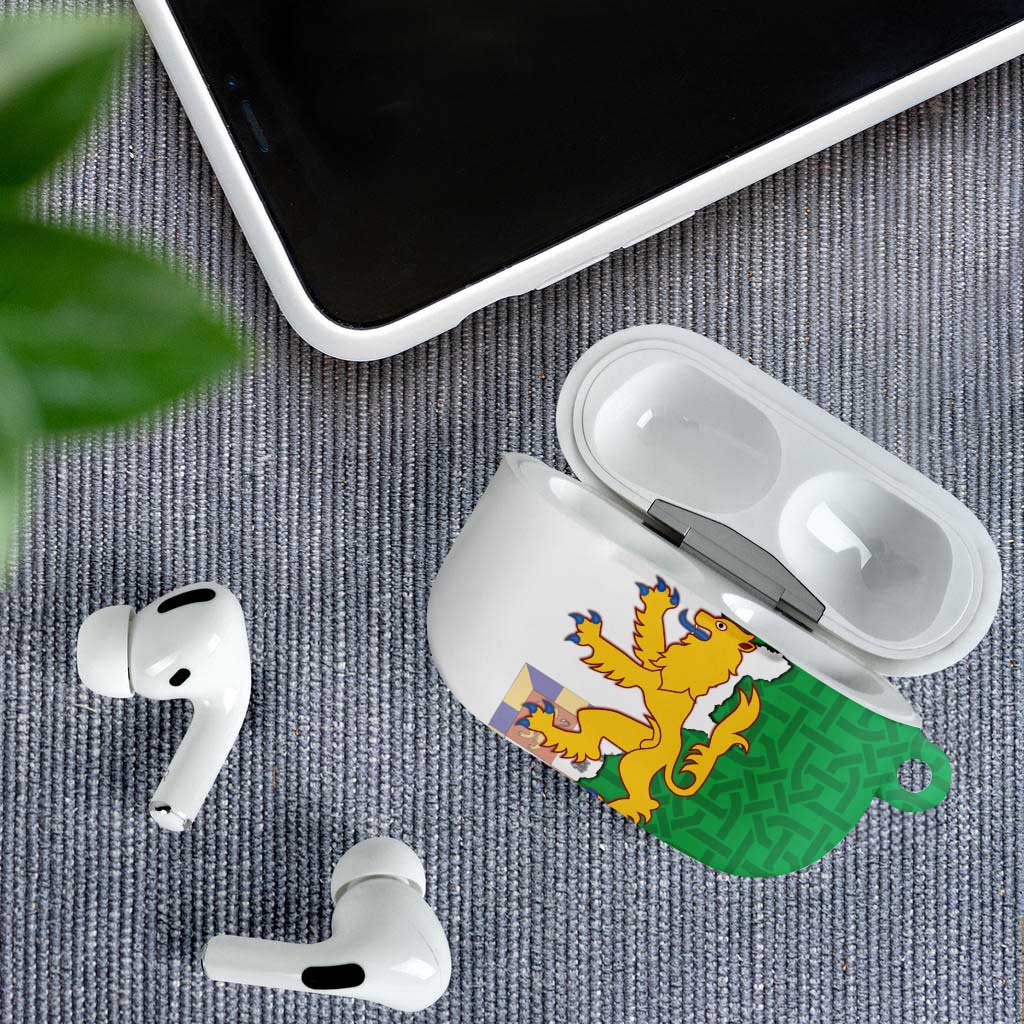 Radnorshire Wales AirPods Case Map and Emblem Celtic Style - Wonder Print Shop