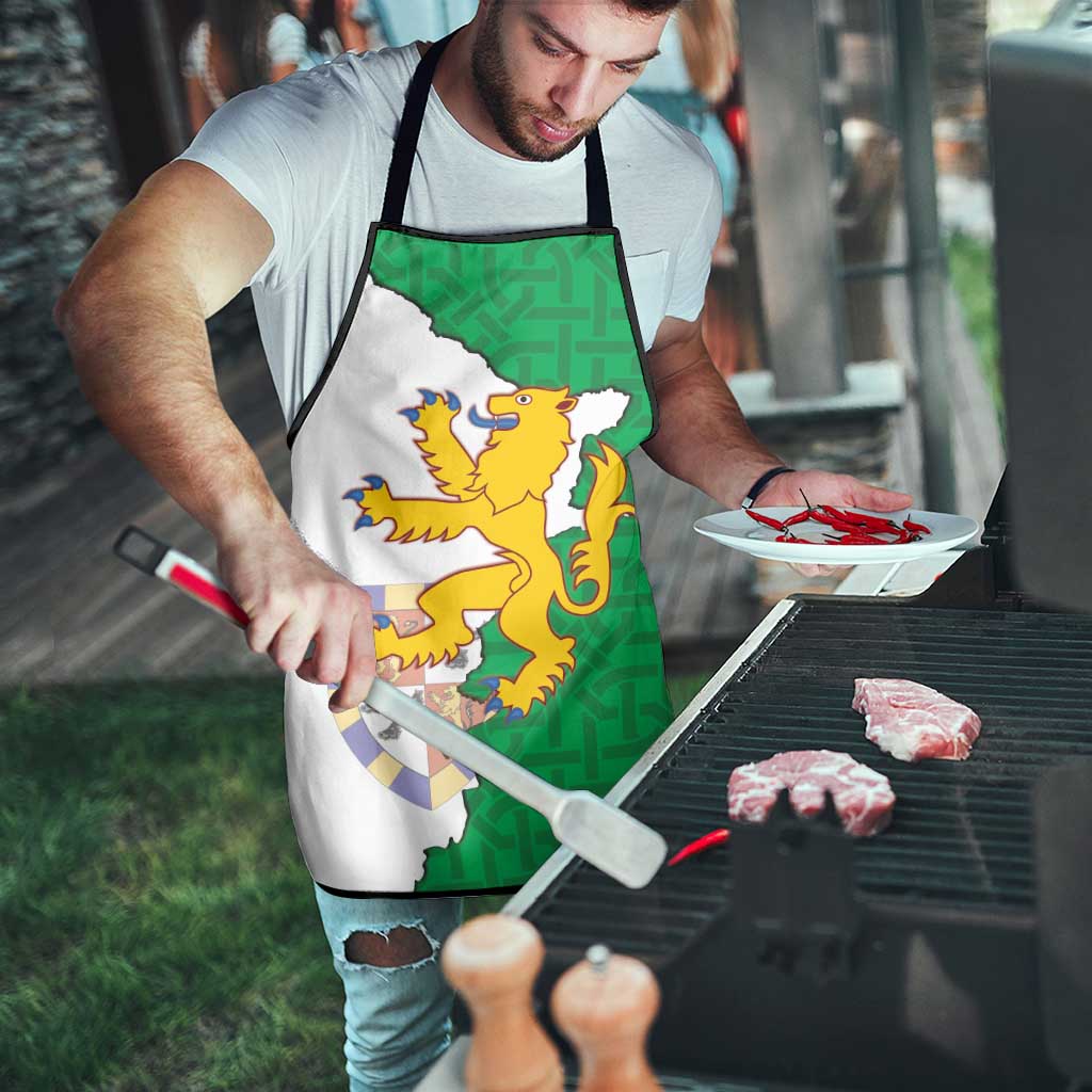 Radnorshire Wales Apron Map and Emblem Celtic Style - Wonder Print Shop