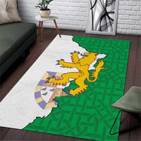 Radnorshire Wales Area Rug Map and Emblem Celtic Style - Wonder Print Shop