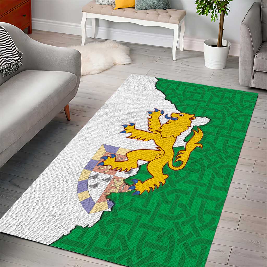 Radnorshire Wales Area Rug Map and Emblem Celtic Style - Wonder Print Shop