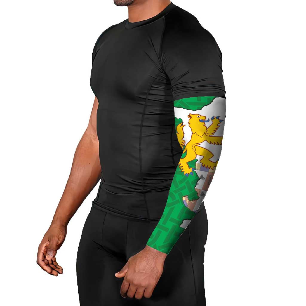 Radnorshire Wales Arm Sleeves Map and Emblem Celtic Style - Wonder Print Shop