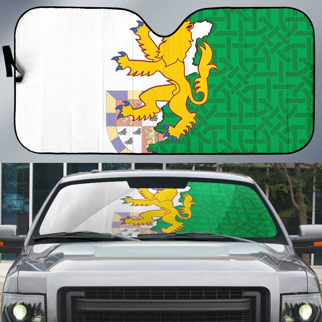 Radnorshire Wales Auto Sun Shade Map and Emblem Celtic Style - Wonder Print Shop