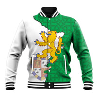 Radnorshire Wales Baseball Jacket Map and Emblem Celtic Style - Wonder Print Shop