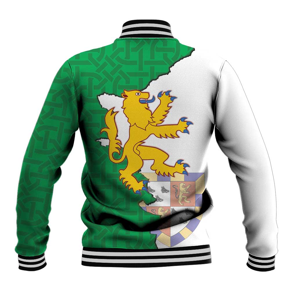 Radnorshire Wales Baseball Jacket Map and Emblem Celtic Style - Wonder Print Shop