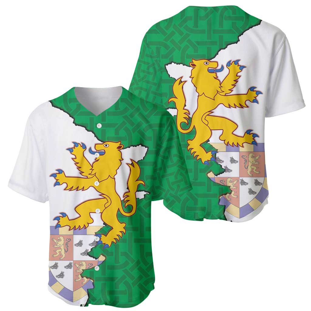 Radnorshire Wales Baseball Jersey Map and Emblem Celtic Style - Wonder Print Shop