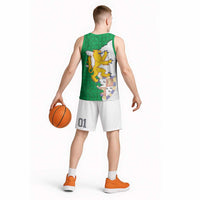 Radnorshire Wales Basketball Jersey Map and Emblem Celtic Style - Wonder Print Shop