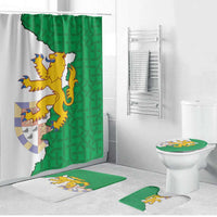 Radnorshire Wales Bathroom Set Map and Emblem Celtic Style - Wonder Print Shop