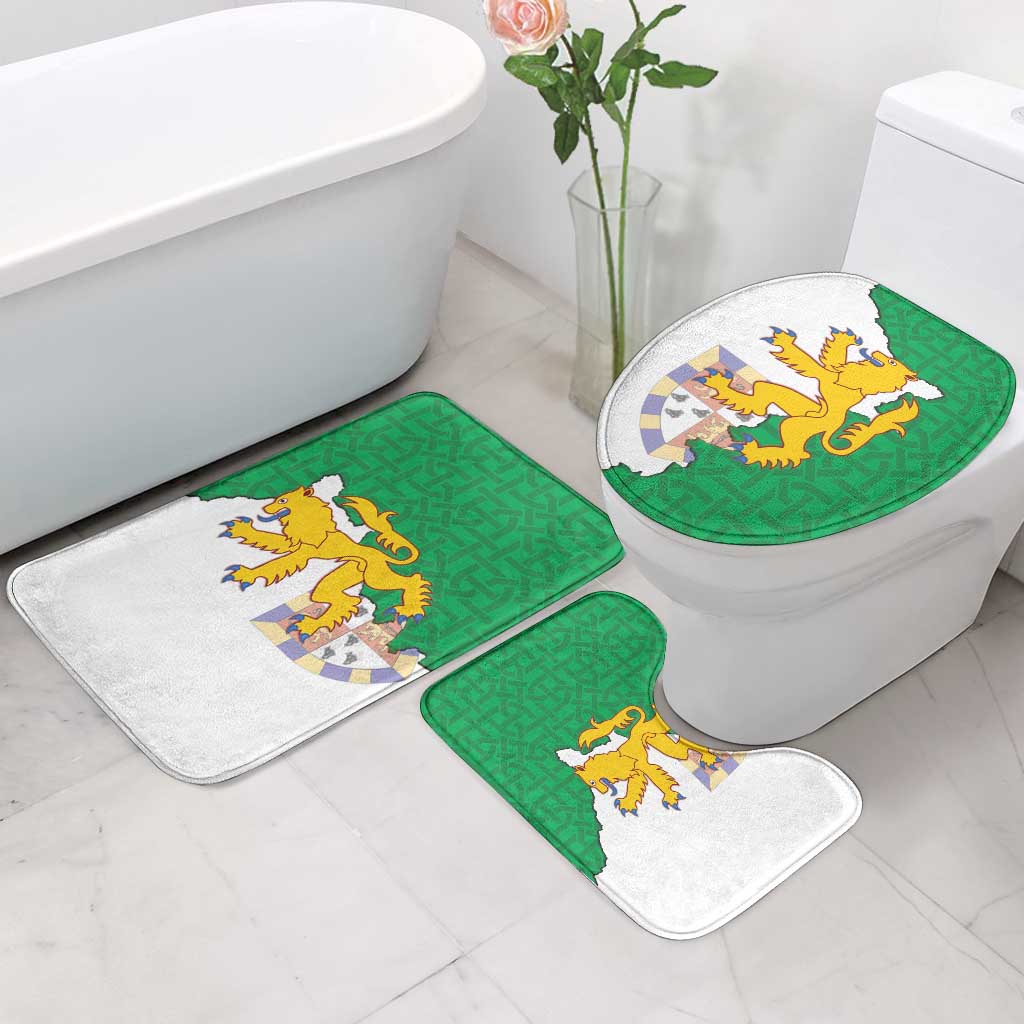 Radnorshire Wales Bathroom Set Map and Emblem Celtic Style - Wonder Print Shop