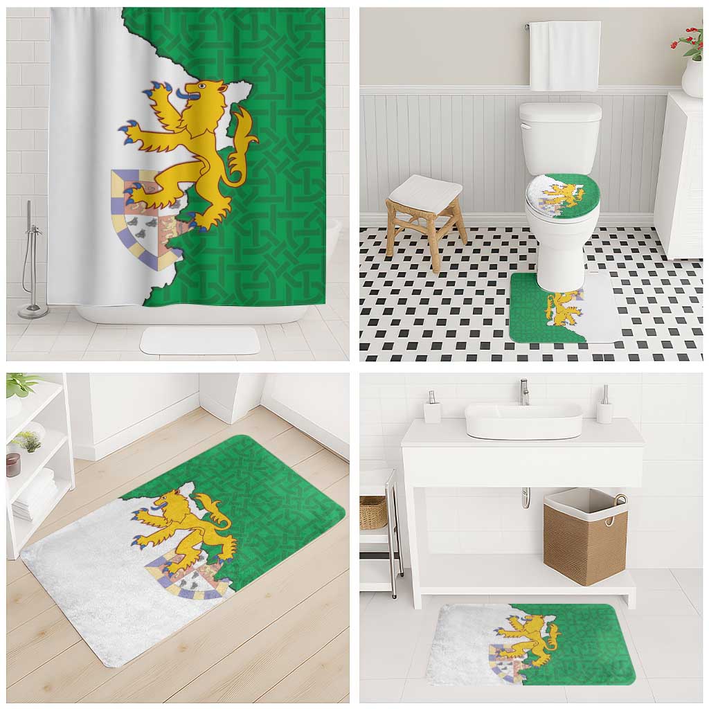 Radnorshire Wales Bathroom Set Map and Emblem Celtic Style - Wonder Print Shop