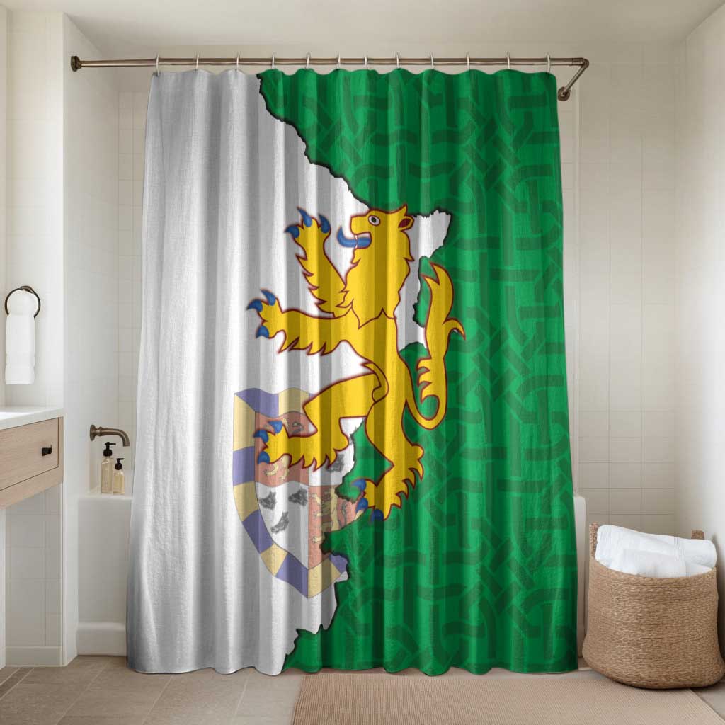 Radnorshire Wales Bathroom Set Map and Emblem Celtic Style - Wonder Print Shop