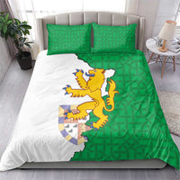 Radnorshire Wales Bedding Set Map and Emblem Celtic Style - Wonder Print Shop