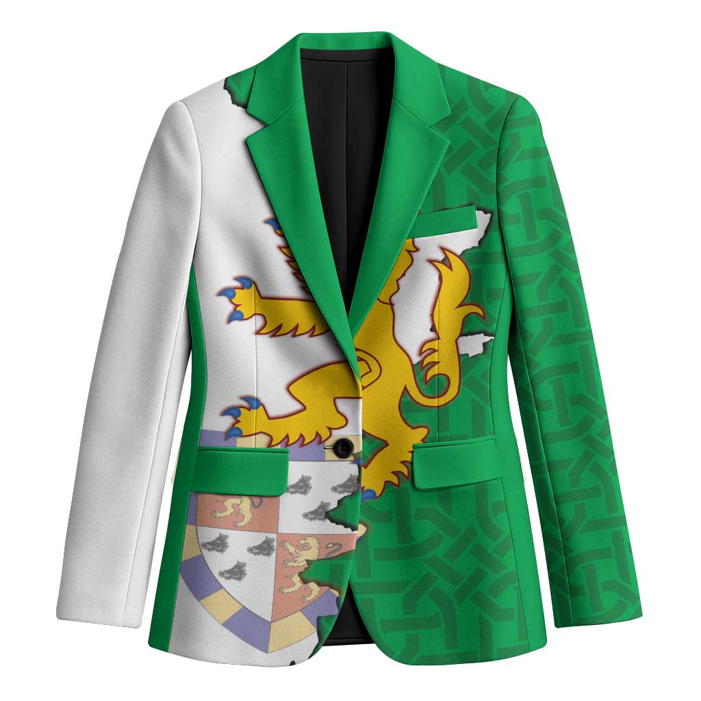 Radnorshire Wales Blazer Map and Emblem Celtic Style - Wonder Print Shop