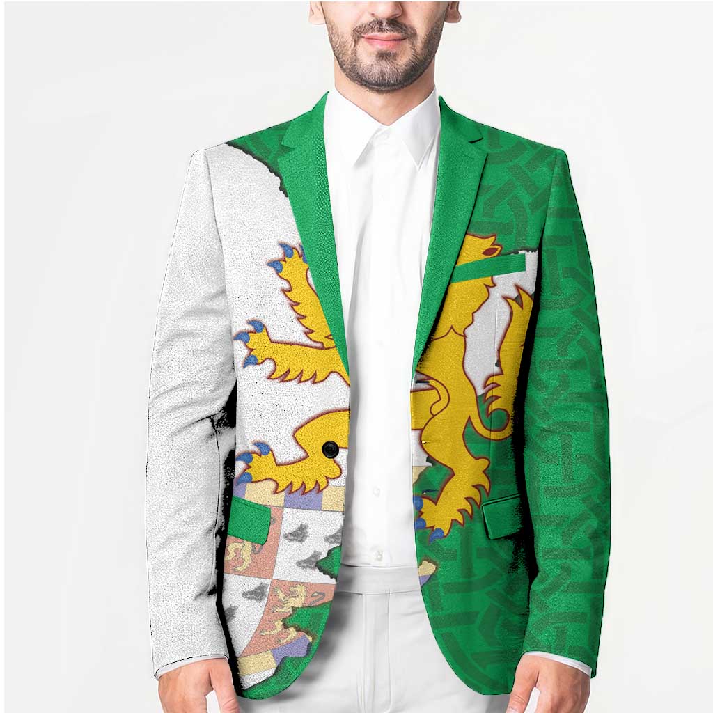 Radnorshire Wales Blazer Map and Emblem Celtic Style - Wonder Print Shop