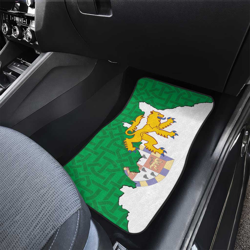 Radnorshire Wales Car Mats Map and Emblem Celtic Style - Wonder Print Shop