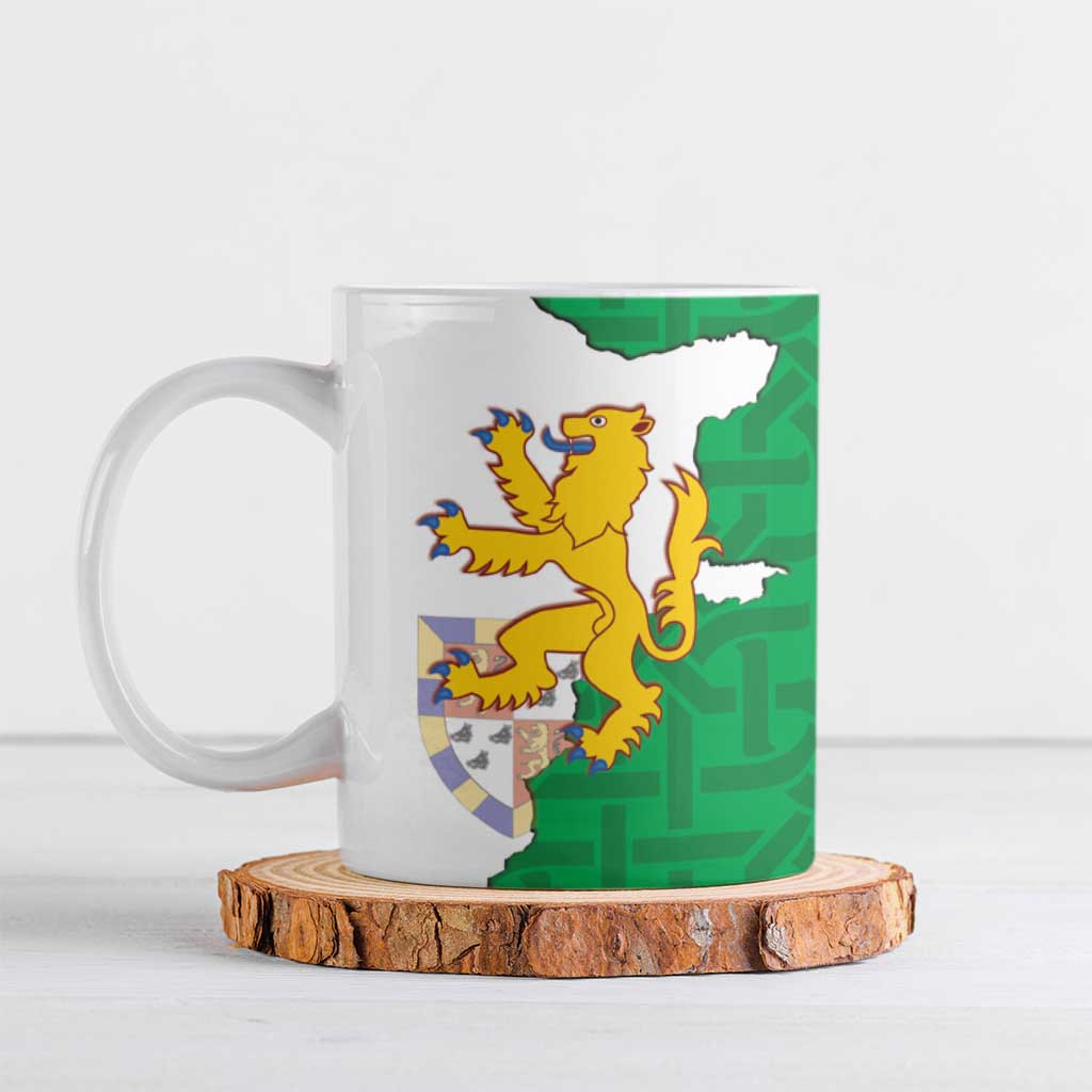 Radnorshire Wales Ceramic Mug Map and Emblem Celtic Style - Wonder Print Shop