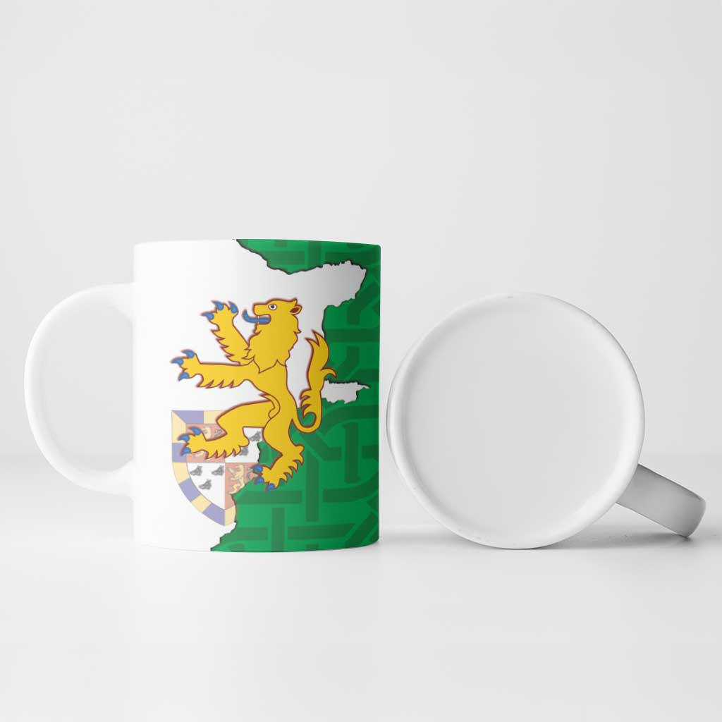 Radnorshire Wales Ceramic Mug Map and Emblem Celtic Style - Wonder Print Shop