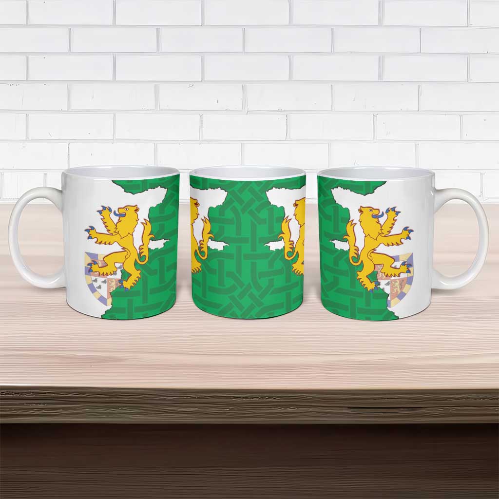 Radnorshire Wales Ceramic Mug Map and Emblem Celtic Style - Wonder Print Shop