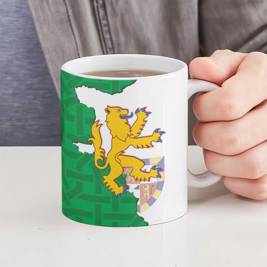 Radnorshire Wales Ceramic Mug Map and Emblem Celtic Style - Wonder Print Shop
