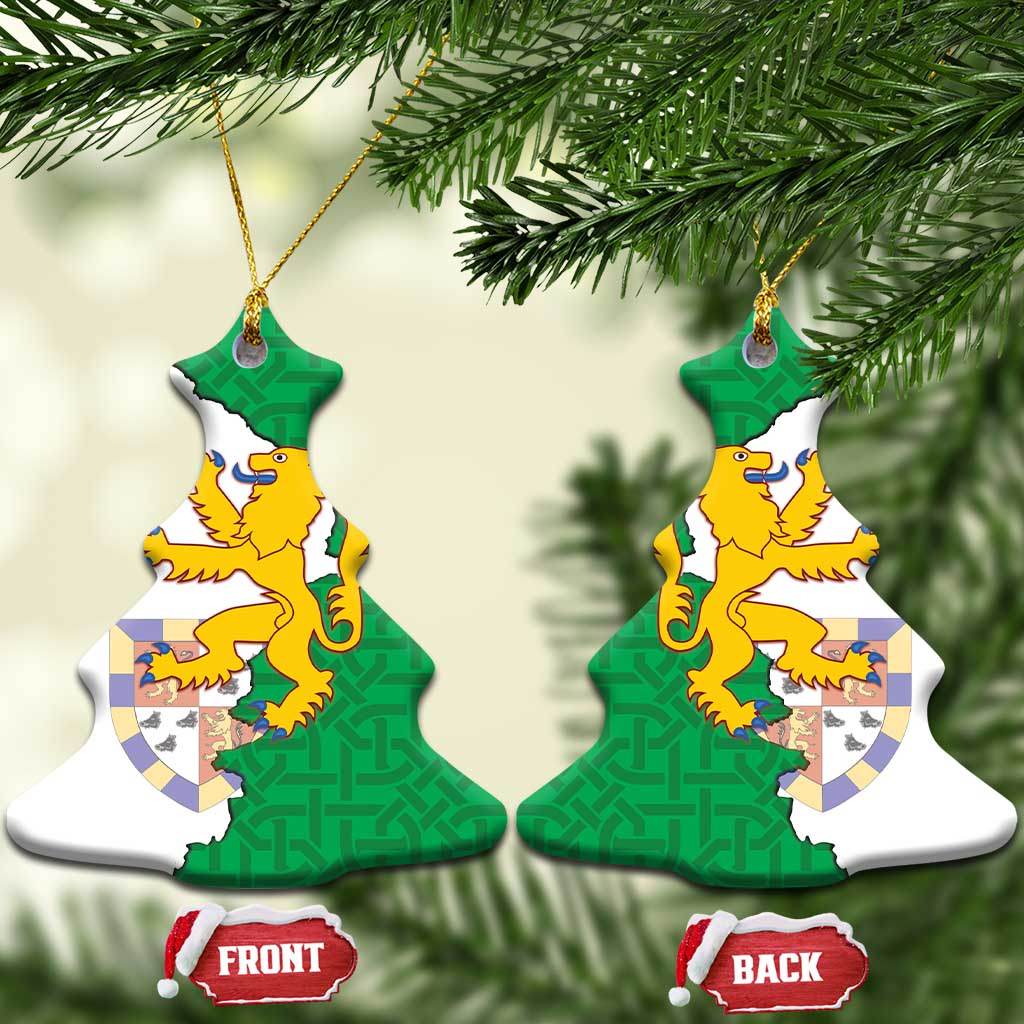 Radnorshire Wales Ceramic Ornament Map and Emblem Celtic Style - Wonder Print Shop