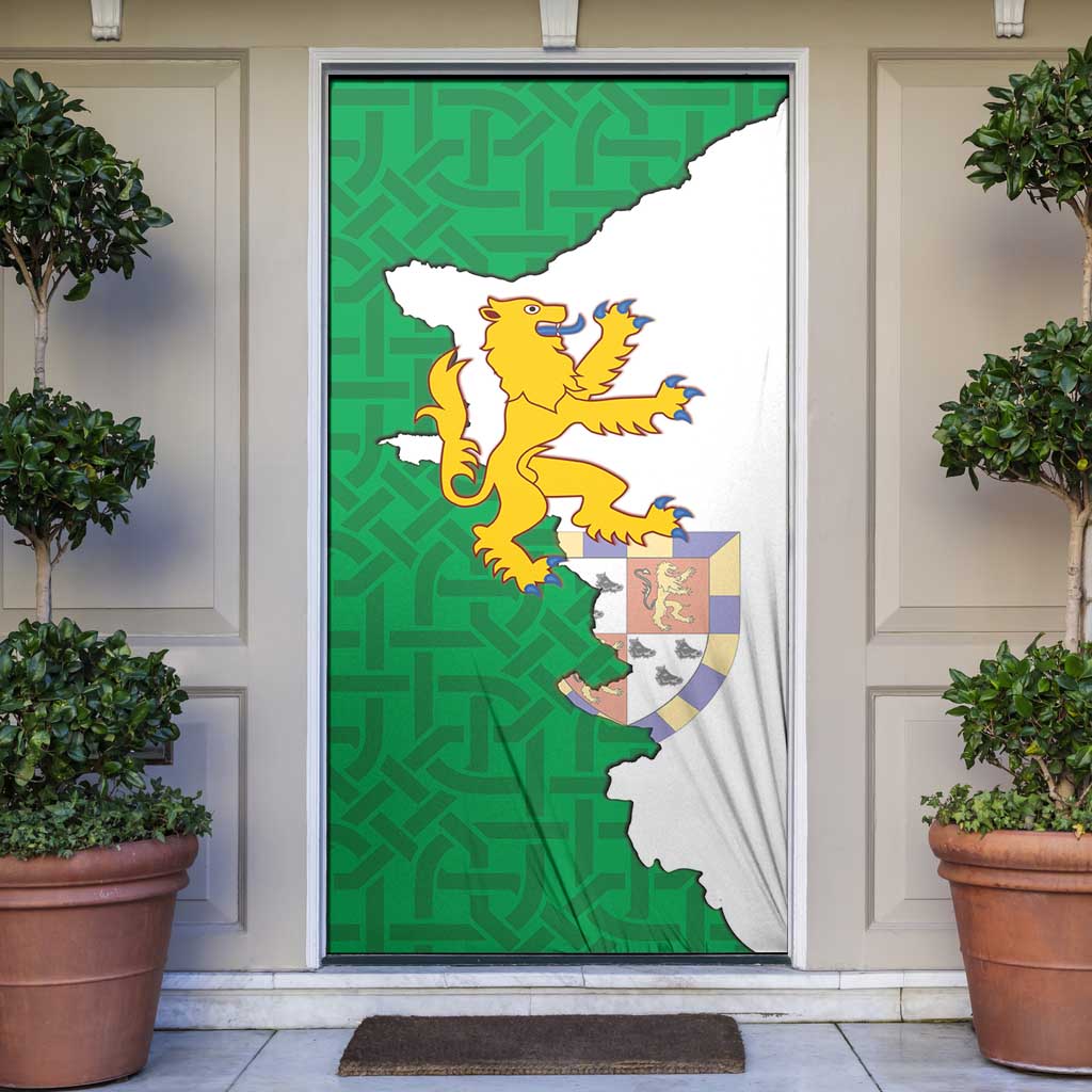 Radnorshire Wales Door Cover Map and Emblem Celtic Style - Wonder Print Shop