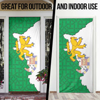 Radnorshire Wales Door Cover Map and Emblem Celtic Style - Wonder Print Shop