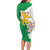 Radnorshire Wales Family Matching Long Sleeve Bodycon Dress and Hawaiian Shirt Map and Emblem Celtic Style - Wonder Print Shop
