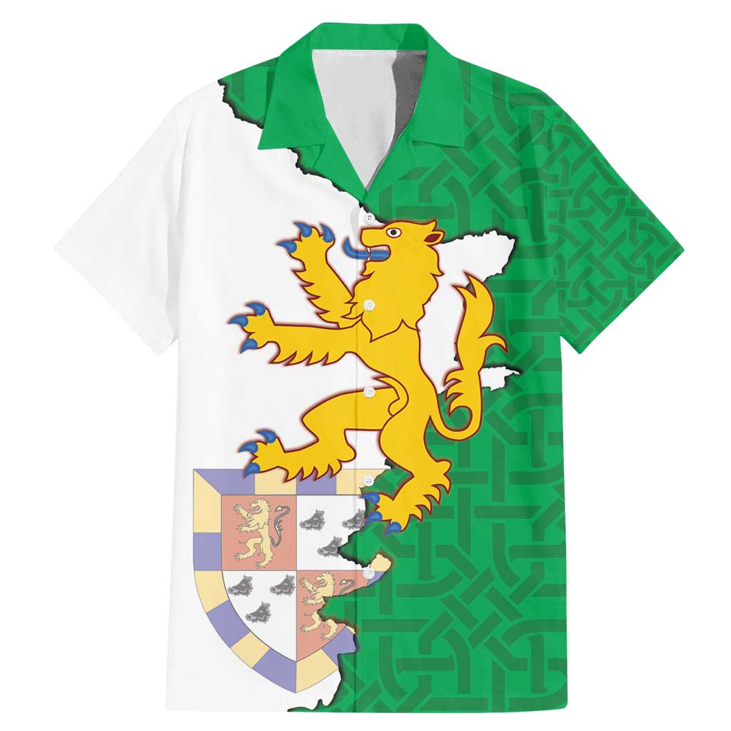 Radnorshire Wales Family Matching Mermaid Dress and Hawaiian Shirt Map and Emblem Celtic Style - Wonder Print Shop