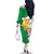 Radnorshire Wales Family Matching Off The Shoulder Long Sleeve Dress and Hawaiian Shirt Map and Emblem Celtic Style - Wonder Print Shop