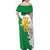 Radnorshire Wales Family Matching Off Shoulder Maxi Dress and Hawaiian Shirt Map and Emblem Celtic Style - Wonder Print Shop