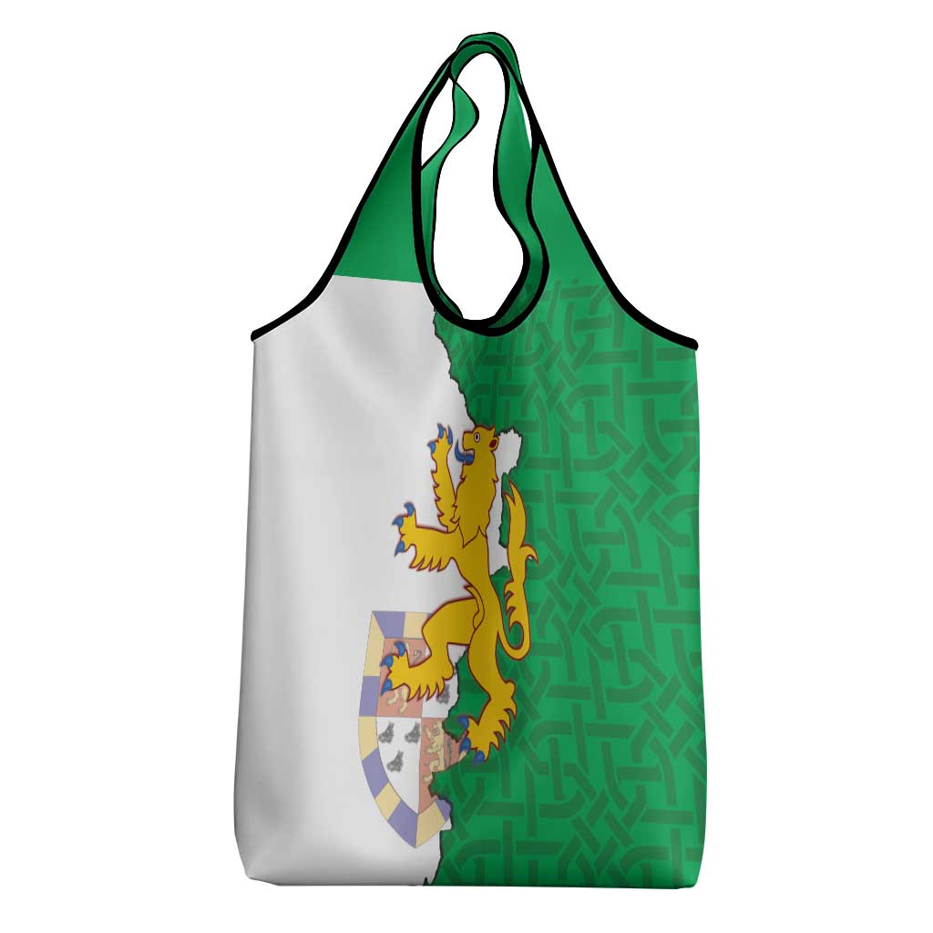 Radnorshire Wales Grocery Bag Map and Emblem Celtic Style - Wonder Print Shop