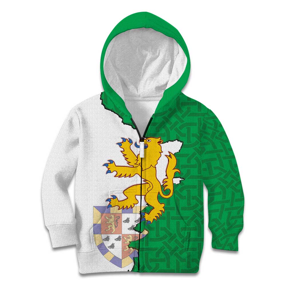 Radnorshire Wales Kid Hoodie Map and Emblem Celtic Style - Wonder Print Shop