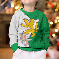 Radnorshire Wales Kid Ugly Christmas Sweater Map and Emblem Celtic Style - Wonder Print Shop