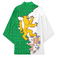 Radnorshire Wales Kimono Map and Emblem Celtic Style - Wonder Print Shop