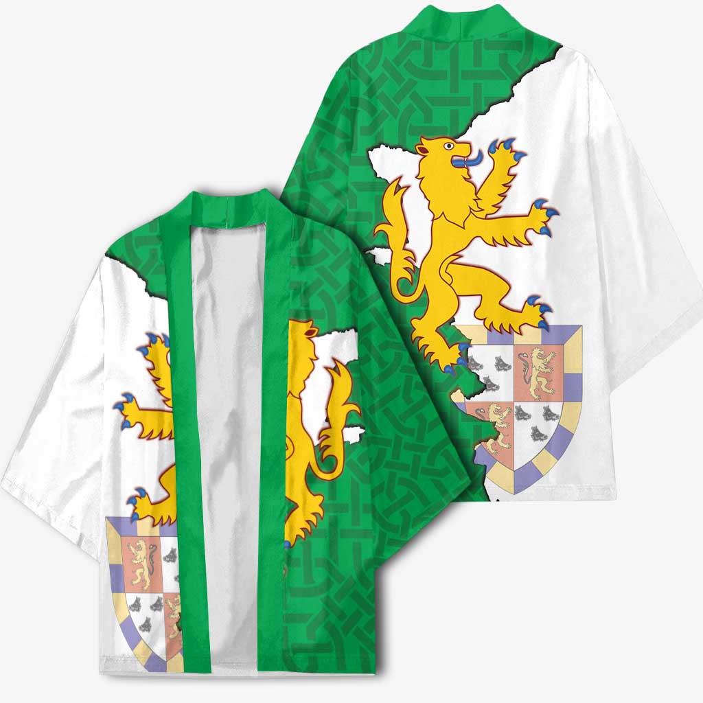 Radnorshire Wales Kimono Map and Emblem Celtic Style - Wonder Print Shop