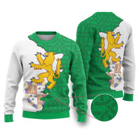 Radnorshire Wales Ugly Christmas Sweater Map and Emblem Celtic Style - Wonder Print Shop