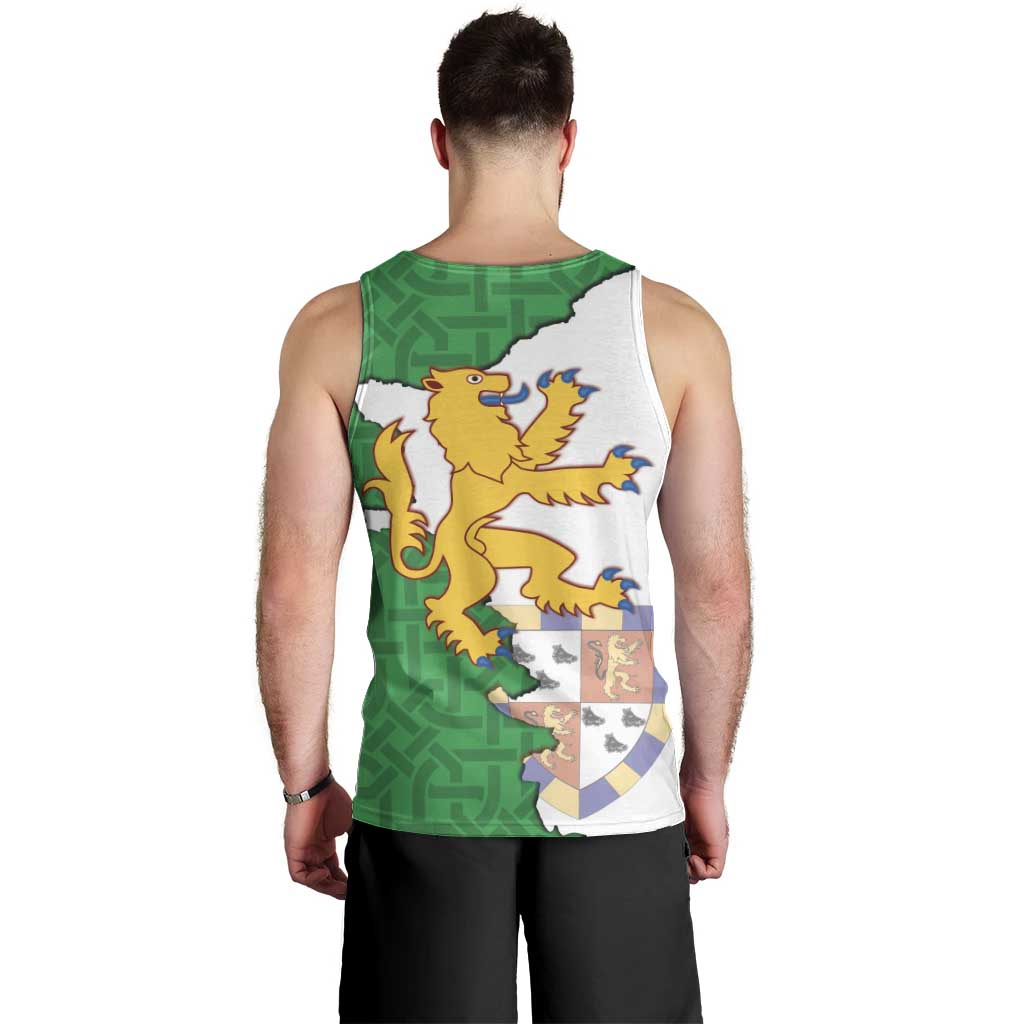Radnorshire Wales Men Tank Top Map and Emblem Celtic Style - Wonder Print Shop