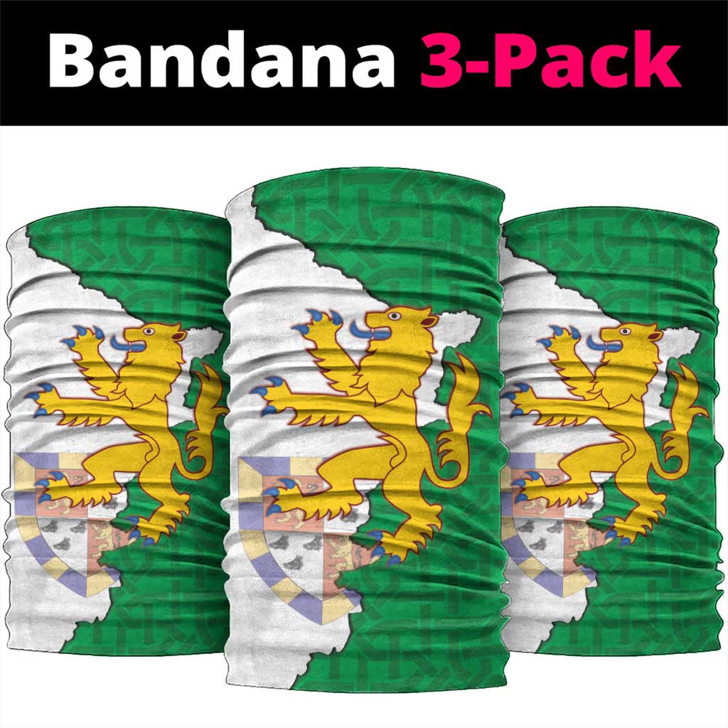 Radnorshire Wales Neck Gaiter Map and Emblem Celtic Style - Wonder Print Shop