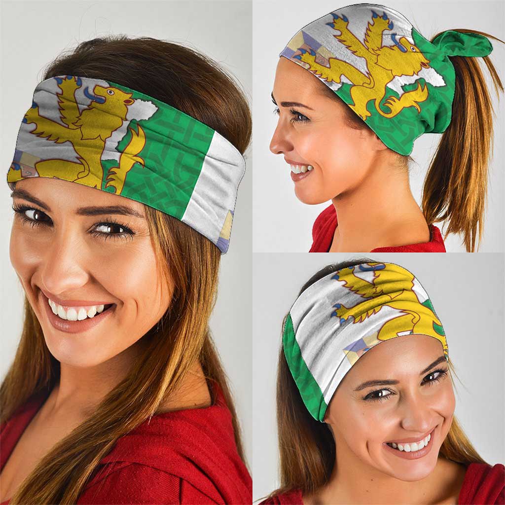 Radnorshire Wales Neck Gaiter Map and Emblem Celtic Style - Wonder Print Shop