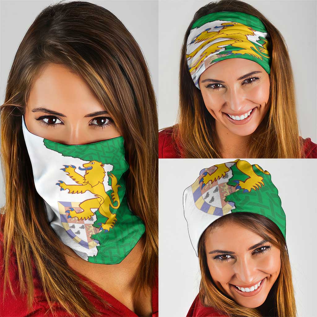 Radnorshire Wales Neck Gaiter Map and Emblem Celtic Style - Wonder Print Shop